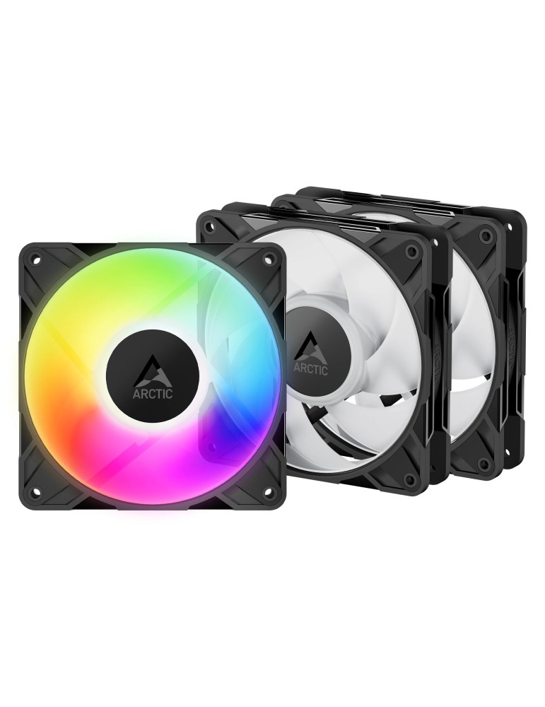 Комплект вентилатори Arctic P12 Pro A-RGB (Black), Fan Pack 3-in-1 - ACFAN00310A