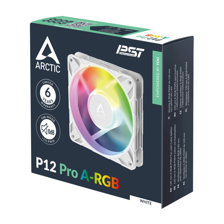 Вентилатор Arctic P12 Pro A-RGB (White), 120mm - ACFAN00311A