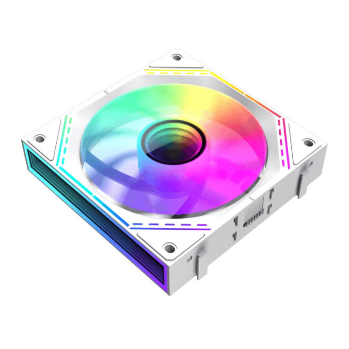 Комплект вентилатори Gamemax FN12A-S3I White, Fan Pack 3-in-1 3x120mm, Daisy-Chain, Addressable RGB - GM-14050101542
