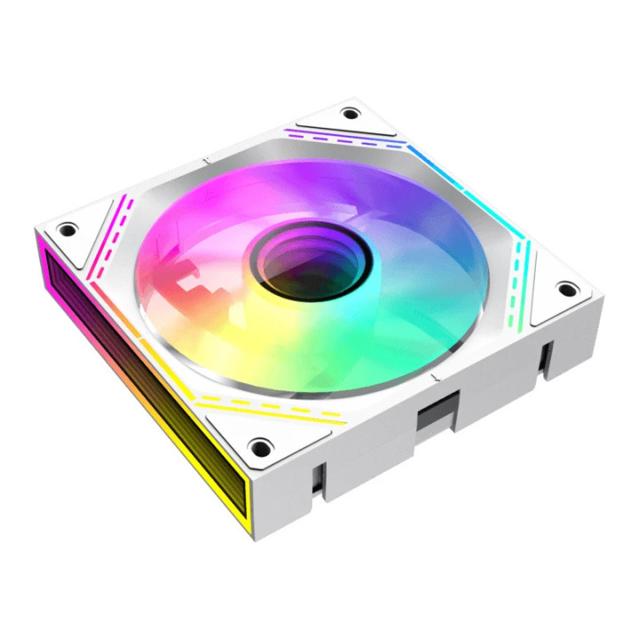 Комплект вентилатори Gamemax FN12A-S3I White, Fan Pack 3-in-1 3x120mm, Daisy-Chain, Addressable RGB - GM-14050101542