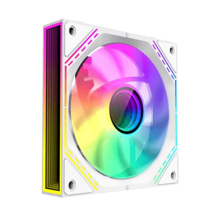 Комплект вентилатори Gamemax FN12A-S3I White, Fan Pack 3-in-1 3x120mm, Daisy-Chain, Addressable RGB - GM-14050101542