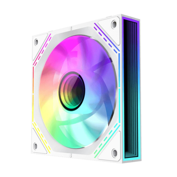 Комплект вентилатори Gamemax FN12A-S3I White, Fan Pack 3-in-1 3x120mm, Daisy-Chain, Addressable RGB - GM-14050101542
