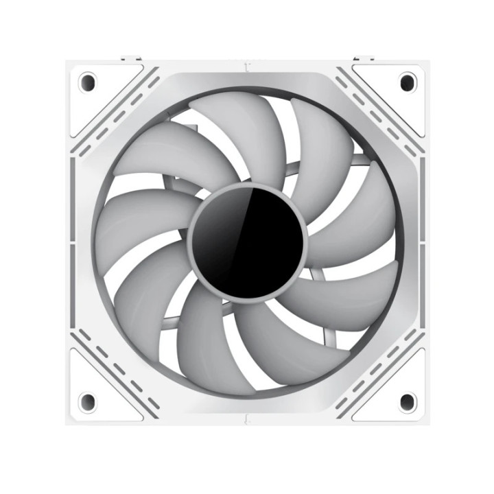 Комплект вентилатори Gamemax FN12A-S3I White, Fan Pack 3-in-1 3x120mm, Daisy-Chain, Addressable RGB - GM-14050101542