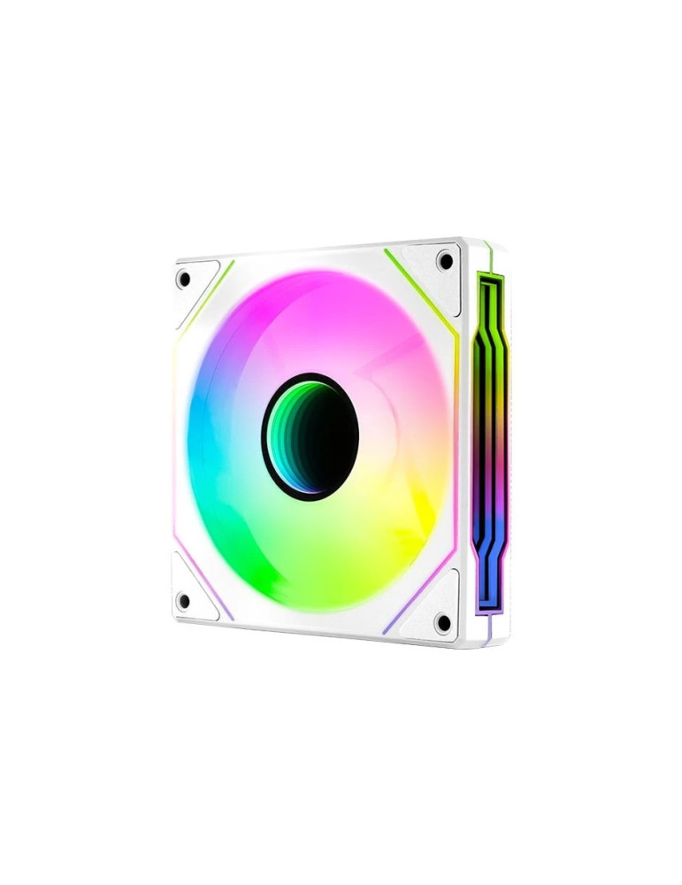 Вентилатор AeroCool Phantom M-3R, 120mm Infinity Mirror ARGB, REVERSE - White - ACF3-MR11227.21