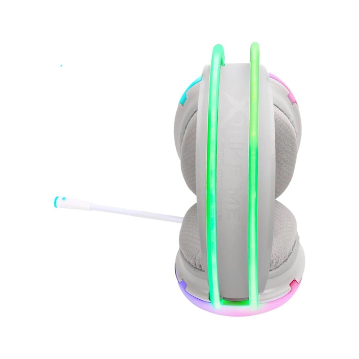 Геймърски слушалки Xtrike ME GH-511 - 50mm, RGB, White - XTRM-GH-511