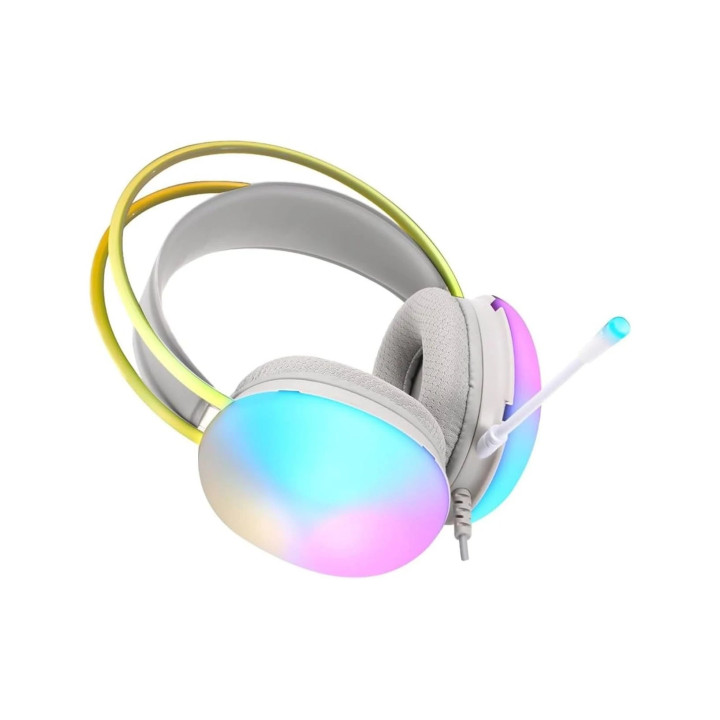 Геймърски слушалки Xtrike ME GH-511 - 50mm, RGB, White - XTRM-GH-511