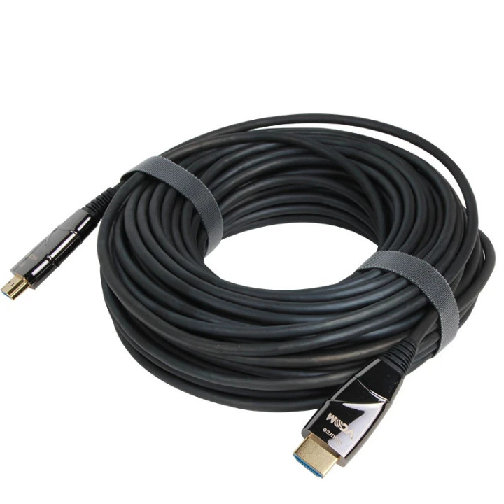 Активен оптичен кабел Vcom Active Optical Cable HDMI V2.1 M/M 30m - D3743-30.0m