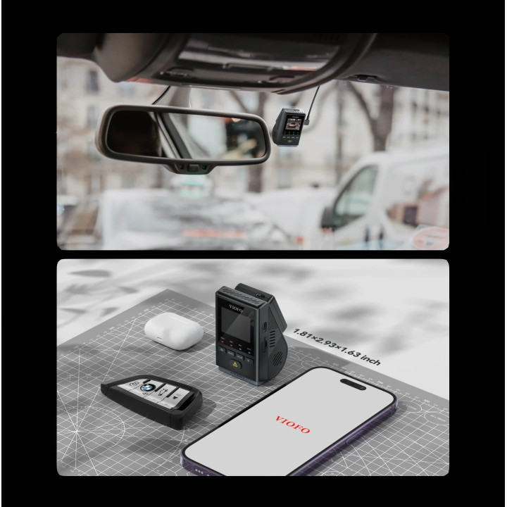 Видео регистратор VIOFO Dash Cam A119 MINI 2 - GPS Module, 2K HDR, 60 FPS, Sony STARVIS 2 - VIOFO-A119-MINI-2-G