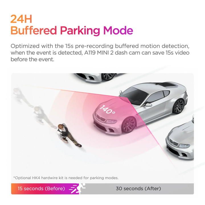 Видео регистратор VIOFO Dash Cam A119 MINI 2 - GPS Module, 2K HDR, 60 FPS, Sony STARVIS 2 - VIOFO-A119-MINI-2-G