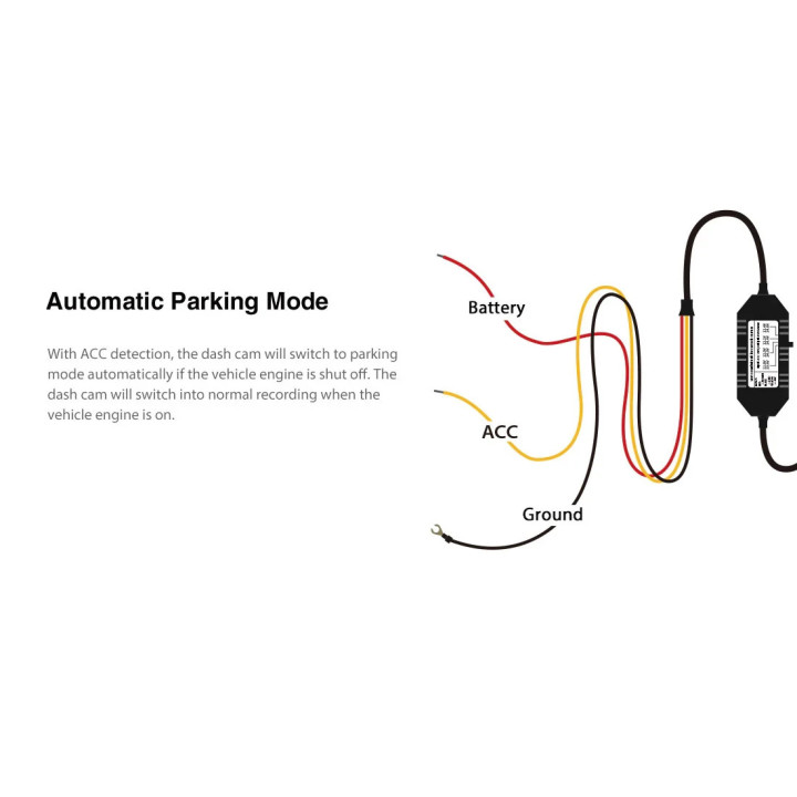 Монтажен комплект VIOFO Hardwire Kit - HK5 Type-C - Low Voltage Battery Protection - VIOFO-HK5