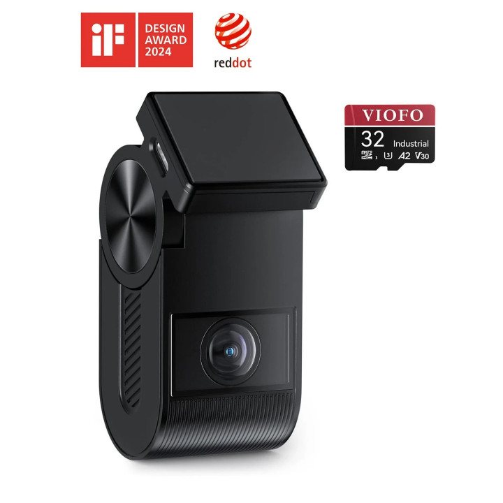 Видео регистратор VIOFO Dash Cam VS1 - 2K, Sony STARVIS 2, 32GB SD Card Included, GPS, Bluetooth - VIOFO-VS1