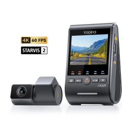 Видео регистратор VIOFO Dash Cam A329S 2 Channel - 4K, HDR, Dual Sony STARVIS 2, GPS, Bluetooth, Wi-Fi 6 - VIOFO-A329S-2CH