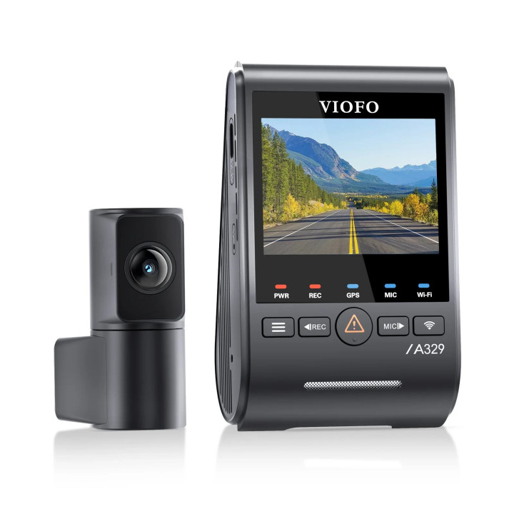 Видео регистратор VIOFO Dash Cam A329S 2 Channel - 4K, HDR, Dual Sony STARVIS 2, GPS, Bluetooth, Wi-Fi 6 - VIOFO-A329S-2CH