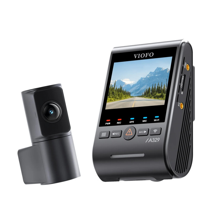 Видео регистратор VIOFO Dash Cam A329S 2 Channel - 4K, HDR, Dual Sony STARVIS 2, GPS, Bluetooth, Wi-Fi 6 - VIOFO-A329S-2CH