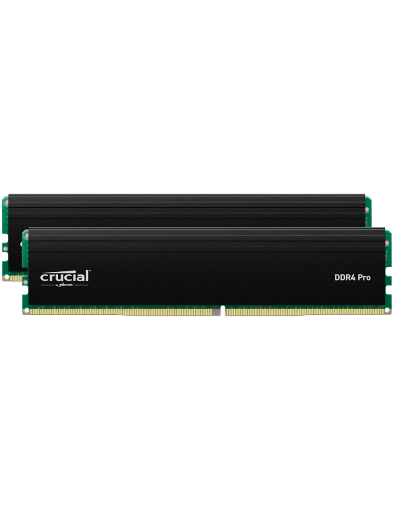 RAM памет Crucial 32GB(2X16GB) DDR5 6400MHz UDIMM Pro OC CL38 Black - CP2K16G64C38U5B