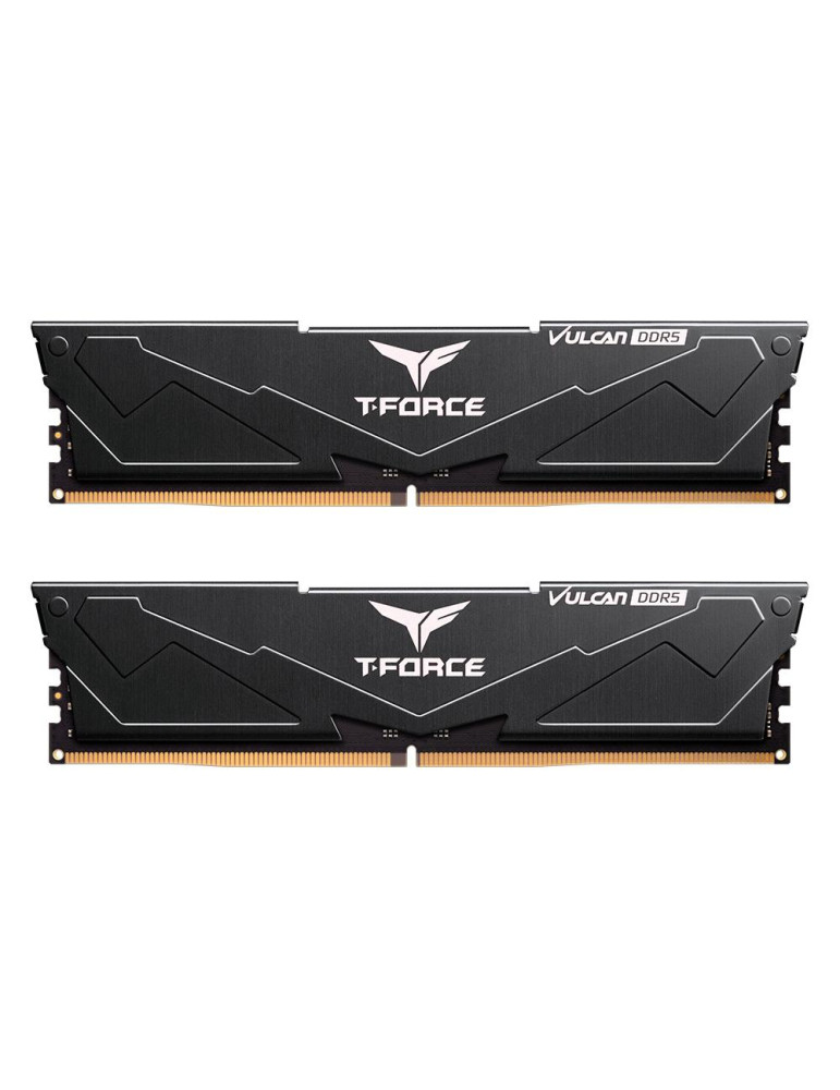 RAM памет Team Group 32GB (2x16GB) DDR5 6000MHz T-Force Vulcan Black CL30 - FLBD532G6000HC30DC01