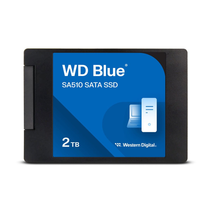 SSD диск WD Blue 2TB SA510 SATA III 6Gb/s cased 2.5" 7mm internal single-packed - WDS200T3B0A-00C7K0