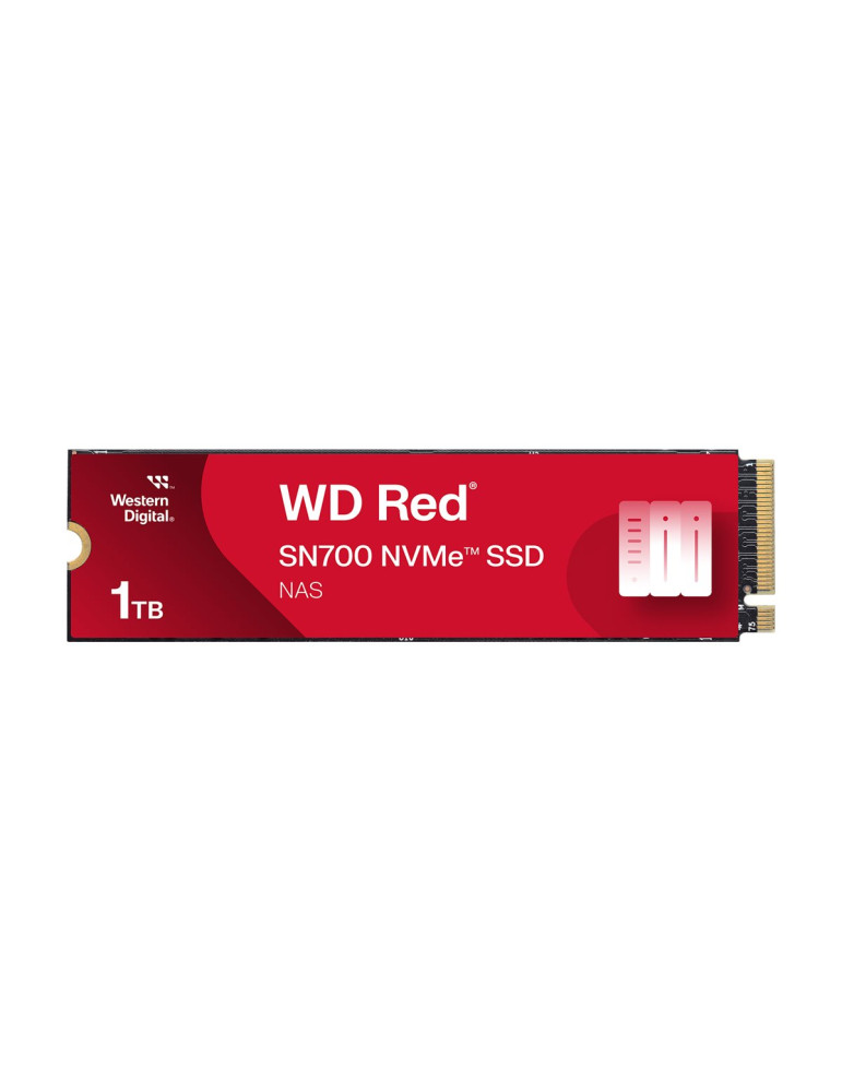 SSD диск WD Red 1TB SN700 NVMe M.2 2280 PCIe Gen3 8Gb/s, NAS devices, 3430/3000 MB/s - WDS100T1R0C-68BDK0