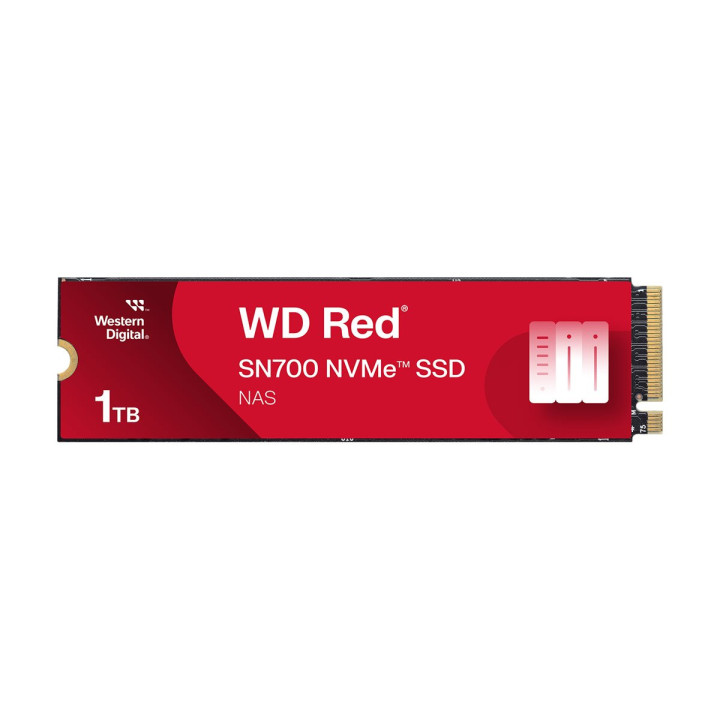 SSD диск WD Red 1TB SN700 NVMe M.2 2280 PCIe Gen3 8Gb/s, NAS devices, 3430/3000 MB/s - WDS100T1R0C-68BDK0