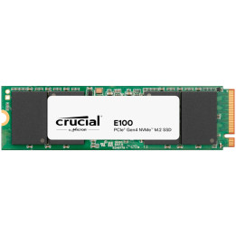SSD диск Crucial 2TB E100 PCIe 4.0 Gen4 M.2 2280 NVMe, Read/Write: 5000/3000 MB/s - CT2000E100SSD8