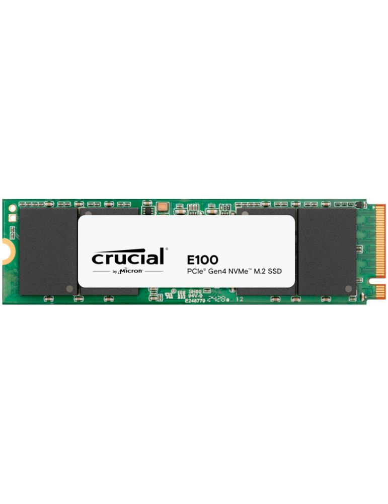 SSD диск Crucial 2TB E100 PCIe 4.0 Gen4 M.2 2280 NVMe, Read/Write: 5000/3000 MB/s - CT2000E100SSD8