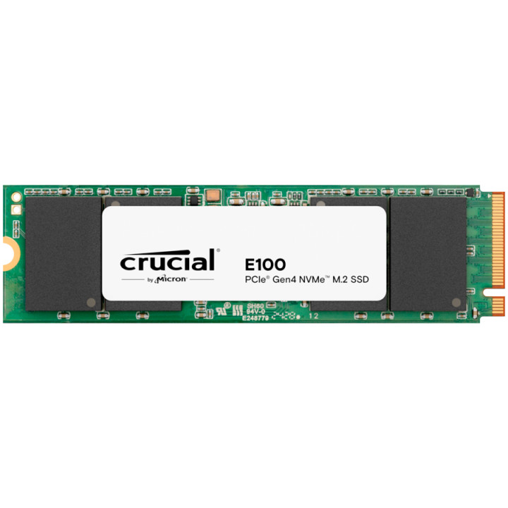 SSD диск Crucial 2TB E100 PCIe 4.0 Gen4 M.2 2280 NVMe, Read/Write: 5000/3000 MB/s - CT2000E100SSD8