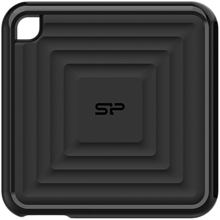 Външен SSD диск Silicon Power 256GB PC60, USB 3.2, Type-C, черен - SP256GBPSDPC60CK