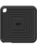 Външен SSD диск Silicon Power 256GB PC60, USB 3.2, Type-C, черен - SP256GBPSDPC60CK