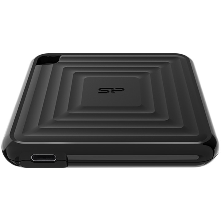Външен SSD диск Silicon Power 256GB PC60, USB 3.2, Type-C, черен - SP256GBPSDPC60CK