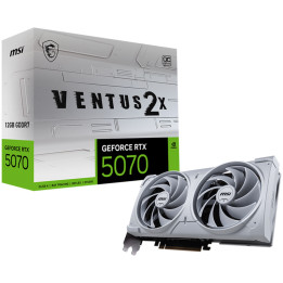 Видео карта MSI Nvidia GeForce RTX 5070 12G VENTUS 2X OC WHITE, 12GB GDDR7, 192bit, PCIe 5.0