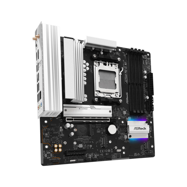 Дънна платка AsRock A620AM PRO RS WIFI, AM5