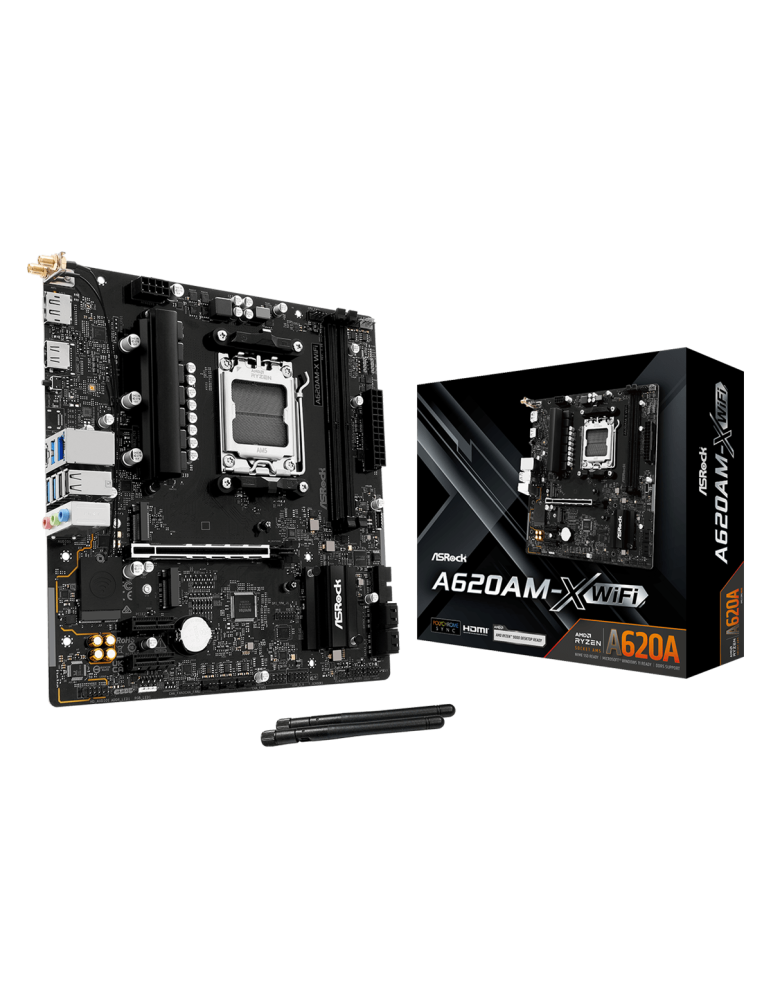 Дънна платка AsRock A620AM-X WIFI, AM5