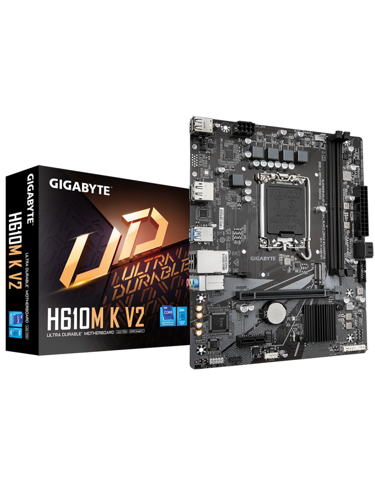 Дънна платка Gigabyte H610M K V2 DDR5, socket 1700, Micro ATX
