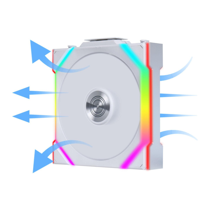 Вентилатор Lian Li UNI FAN SL Wireless ARGB PWM Reverse Blade - 120 mm Бял - G99.12RSL1W1W.00