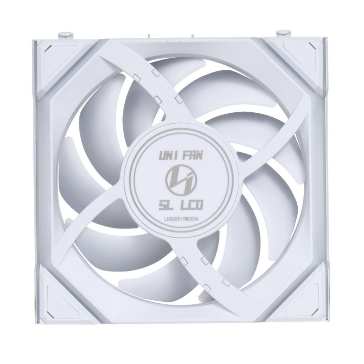 Вентилатор Lian Li UNI FAN SL Wireless LCD Reverse Blade ARGB PWM - 120 mm Бял - G99.12RSLLCD1W1W.00