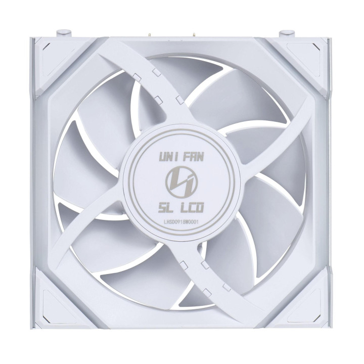 Комплект вентилатори  3бр Lian Li UNI FAN SL Wireless LCD ARGB PWM - 120 mm Бели - G99.12SLLCD1W3W.00