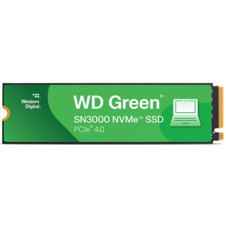 SSD диск WD Green 500GB SN3000 NVMe SSD M.2 2280 - WDS500G4G0E-00CPS0