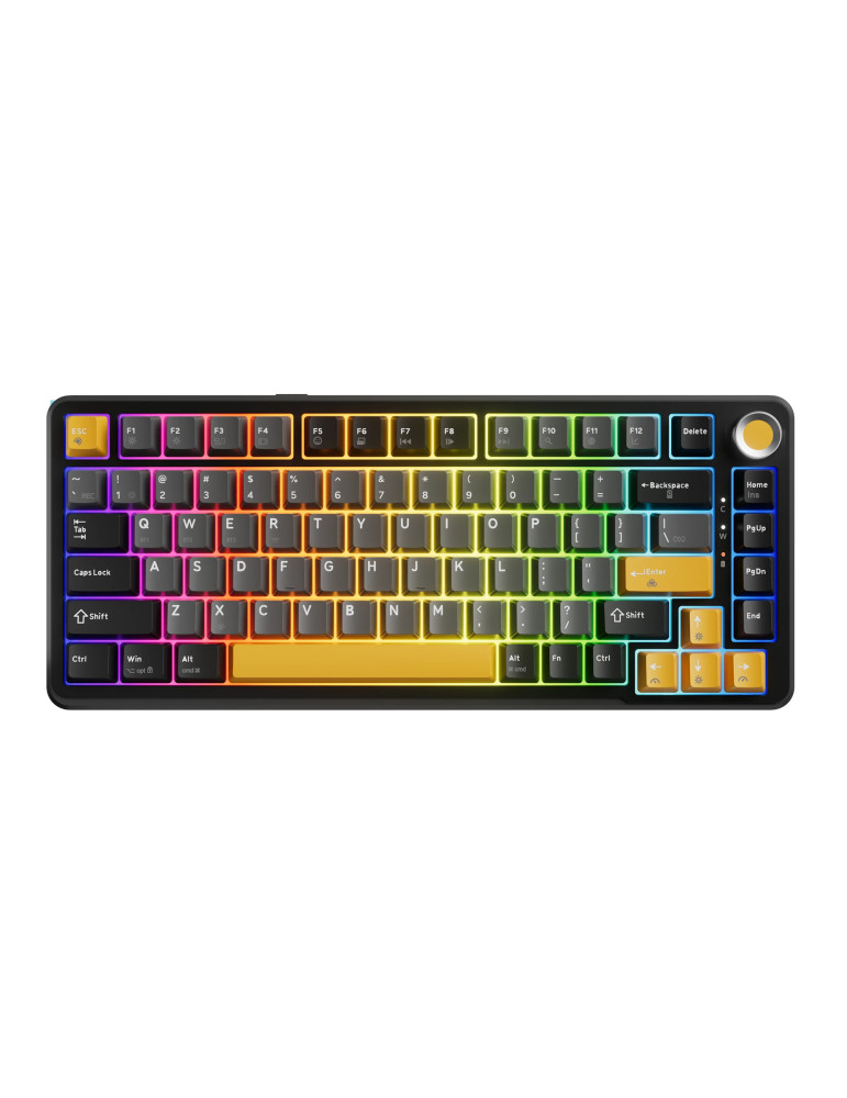 Безжична механична геймърска клавиатура Marvo Titan 75 KG985W Black - Banana Crystal [Linear] - MARVO-KG985W-BK