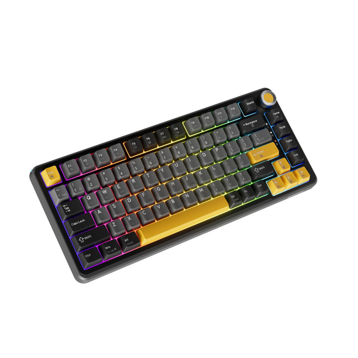 Безжична механична геймърска клавиатура Marvo Titan 75 KG985W Black - Banana Crystal [Linear] - MARVO-KG985W-BK
