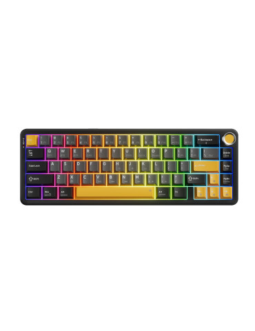 Безжична механична геймърска клавиатура Marvo Titan 65 KG984W Black, Banana Crystal [Linear] - MARVO-KG984W-BK