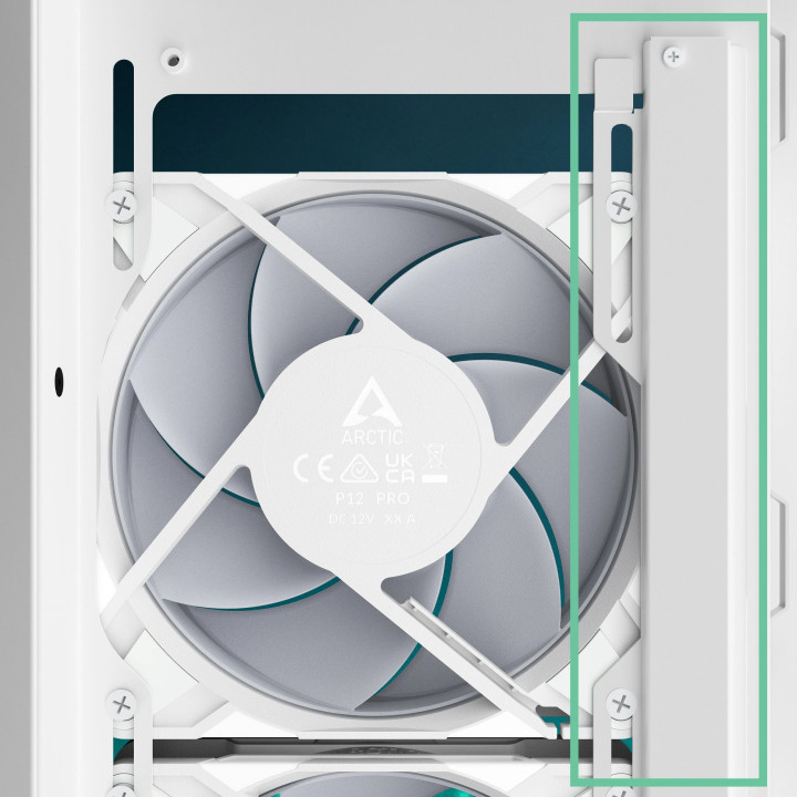 Кутия за компютър Arctic Xtender White, E-ATX, 5 A-RGB Fans included - ACPCC00014A