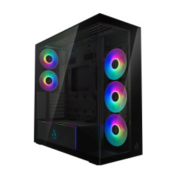 Кутия за компютър Arctic Xtender Mirror Black, E-ATX, 5 A-RGB Fans included - ACPCC00018A