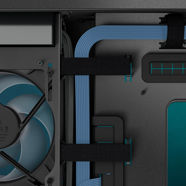 Кутия за компютър Arctic Xtender Mirror Black, E-ATX, 5 A-RGB Fans included - ACPCC00018A