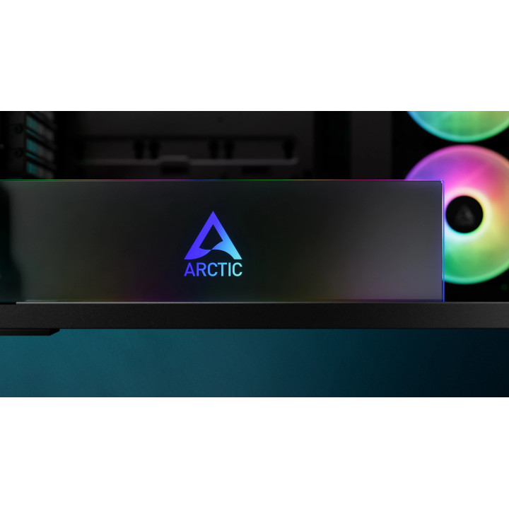 Кутия за компютър Arctic Xtender Mirror Black, E-ATX, 5 A-RGB Fans included - ACPCC00018A