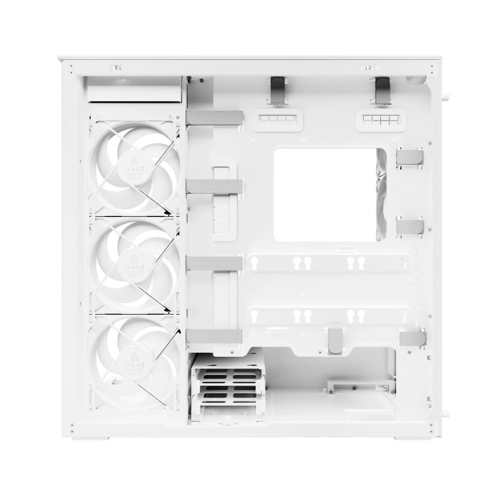 Кутия за компютър Arctic Xtender VG White, E-ATX, PCIe Gen 4 riser included, 5 A-RGB Fans included - ACPCC00017A