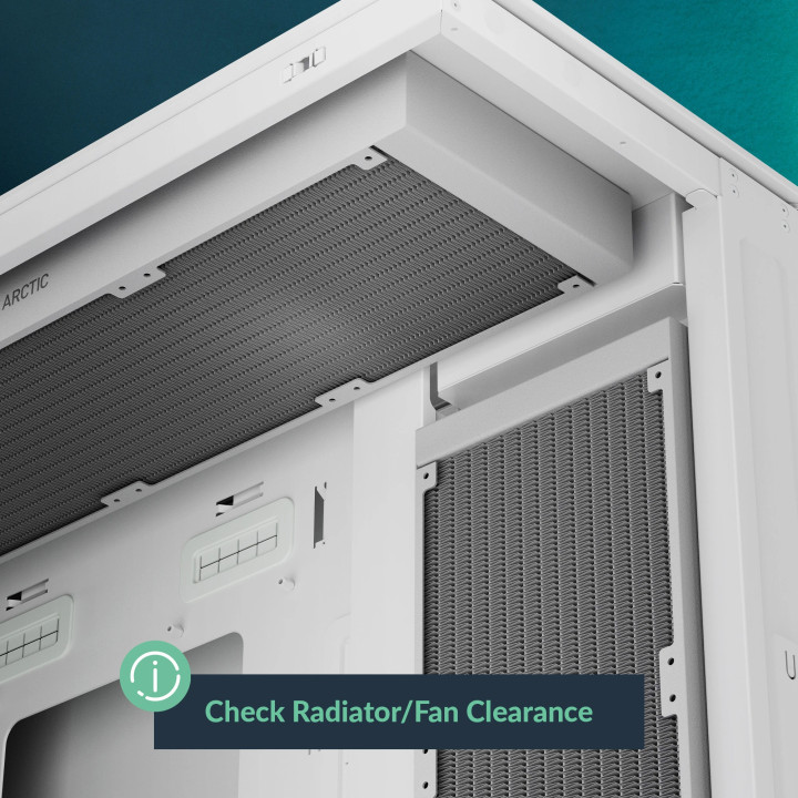 Кутия за компютър Arctic Xtender VG White, E-ATX, PCIe Gen 4 riser included, 5 A-RGB Fans included - ACPCC00017A