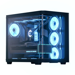 Кутия за компютър AeroCool P500C-G-BK-v1, ATX, 4 x 120 mm Infinity Mirror A-RGB - ACCM-PN01043.11