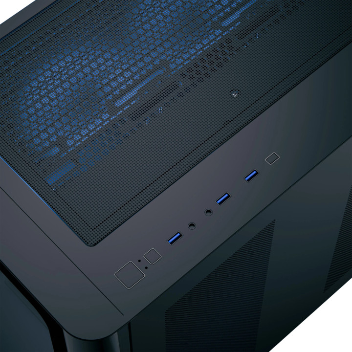 Кутия за компютър AeroCool P500C-G-BK-v1, ATX, 4 x 120 mm Infinity Mirror A-RGB - ACCM-PN01043.11