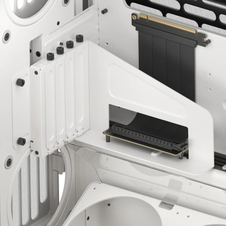 Кутия за компютър HAVN HS 420 VGPU Edition White, E-ATX, PCIe Gen 5 riser included - HVN-CA-HS420-07