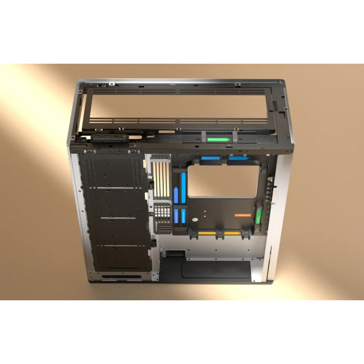 Кутия за компютър HAVN HS 420 VGPU Edition White, E-ATX, PCIe Gen 5 riser included - HVN-CA-HS420-07
